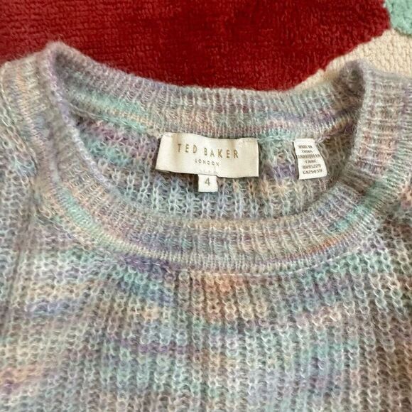 Ted Baker Mohair Blend Sweater with Balloon Sleeves Size 4 - Picture 5 of 7